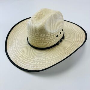 Tony Lama cream diamond pattern western cowboy mens hat
